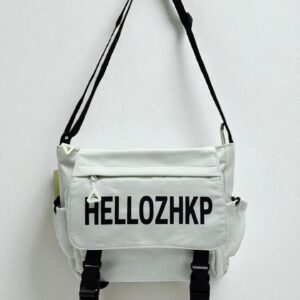 Сумка почтальонка Hellozhkp 28см арт.g-16 серая