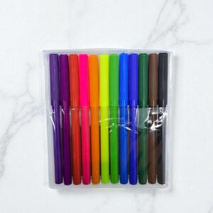 Фломастеры Color Fibre tip pens 12цв арт.858-12