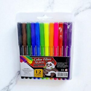 Фломастеры Color Fibre tip pens 12цв арт.858-12