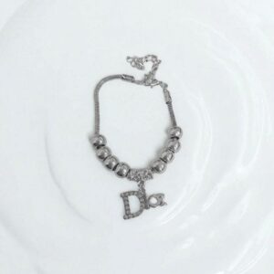 Браслет под Pandora с подвеской Dior арт.tr1804 серебро