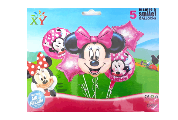 Шары фольга набор Minnie уп 5шт арт.xy-q040