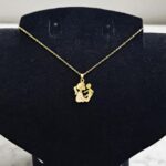 Кулон титан Мать и дитя со стразами арт.tr2115 золото