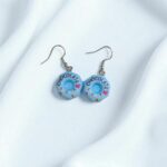Серьги Пончики арт.tr2202 голубые