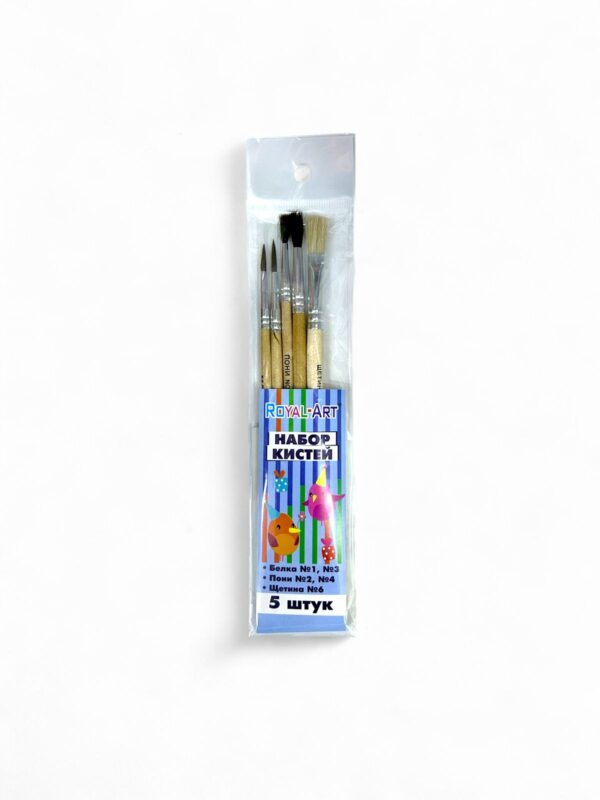 Кисти для рисования Royal-Art 5шт арт.ra-7699 ассорти