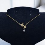 Кулон титан Бабочки со стразами арт.tr2126 золото