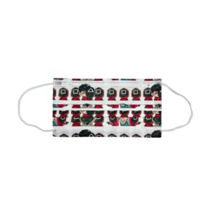 Маски медицинские Игра в кальмара уп 10шт арт.tr2404 белые