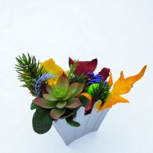 Осенняя композиция в кашпо 10*9см арт.tr2491