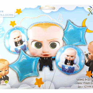 Шары фольга набор Boss Baby уп 5шт арт.xy-q048