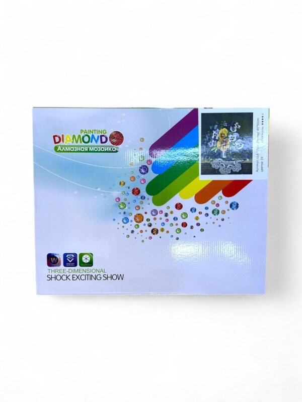 Алмазная мозайка 40*50см арт.gle73768 Цветы в вазе