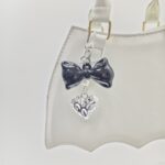 Брелок Бант с сердцем 6*8см арт.5975-13 черный