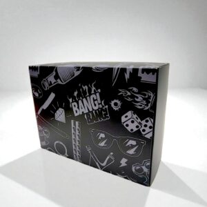 Коробка складная Черная Мужская Bang Boom 23*17*8 700тг