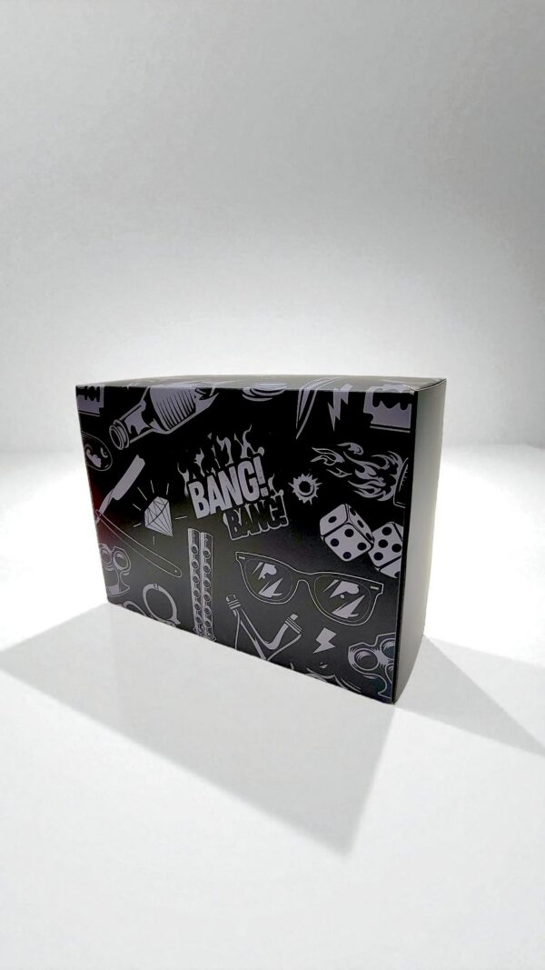 Коробка складная Черная Мужская Bang Boom 23*17*8 700тг