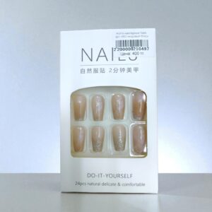 Ногти накладные Nails арт.r862 нюдовый блеск