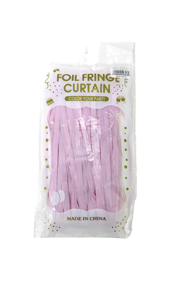 Дождик для фотозоны Foil Fringe Curtain 2м*1м арт.tr1233 бледно-лиловый матовый Дождик для фотозоны Foil Fringe Curtain 2м*1м арт.tr1233 бледно-лиловый матовый