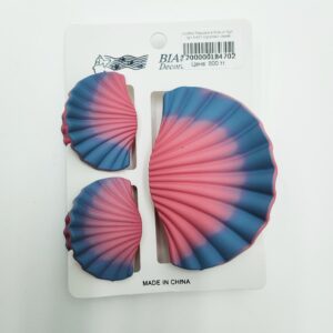 Крабик Ракушка 4-9см уп 3шт арт.tr457 коралово-синий