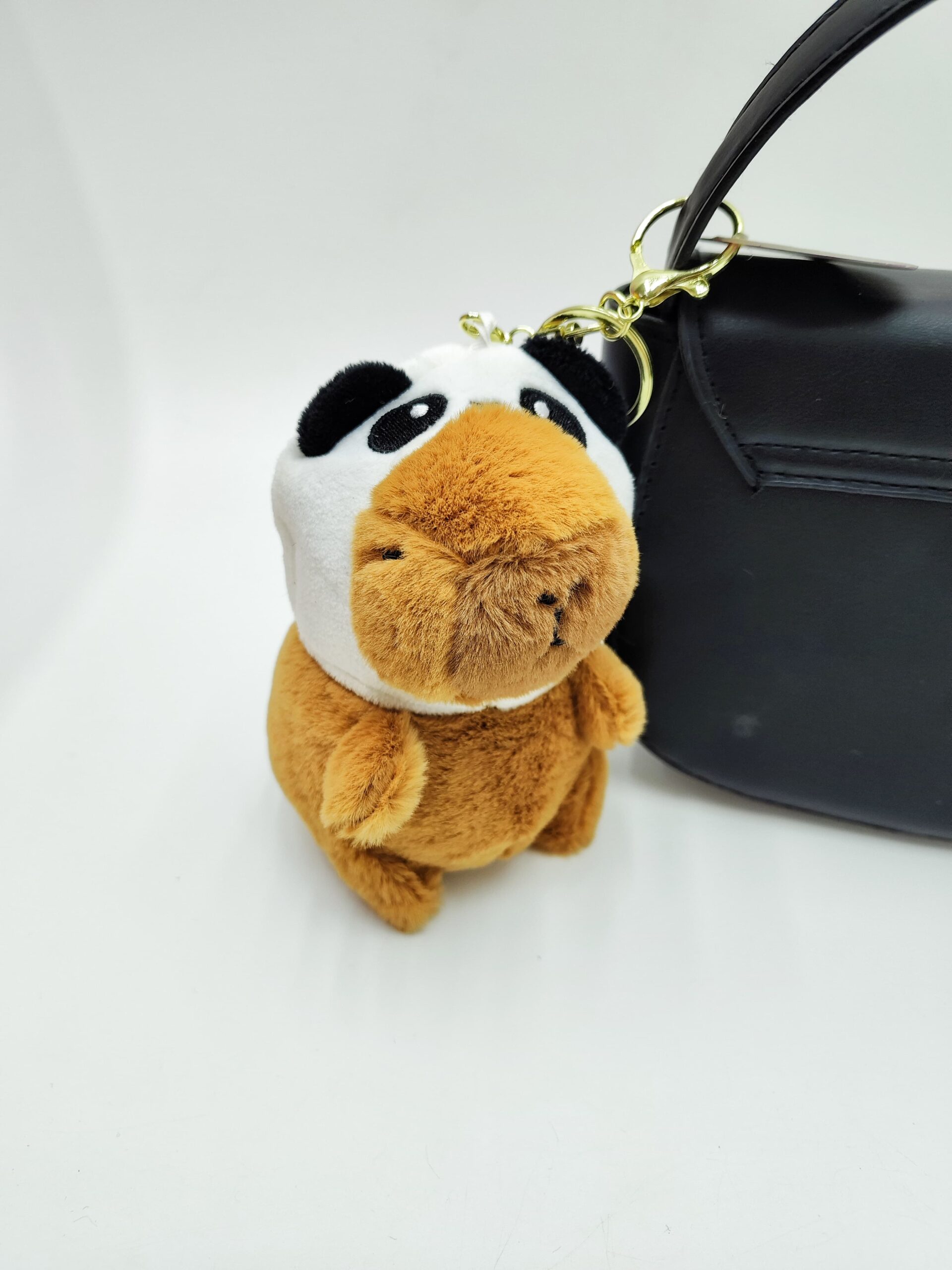 Брелок мягкий Капибара в капюшоне 10см арт.b38m панда Брелок мягкий Капибара в капюшоне 10см арт.b38m панда