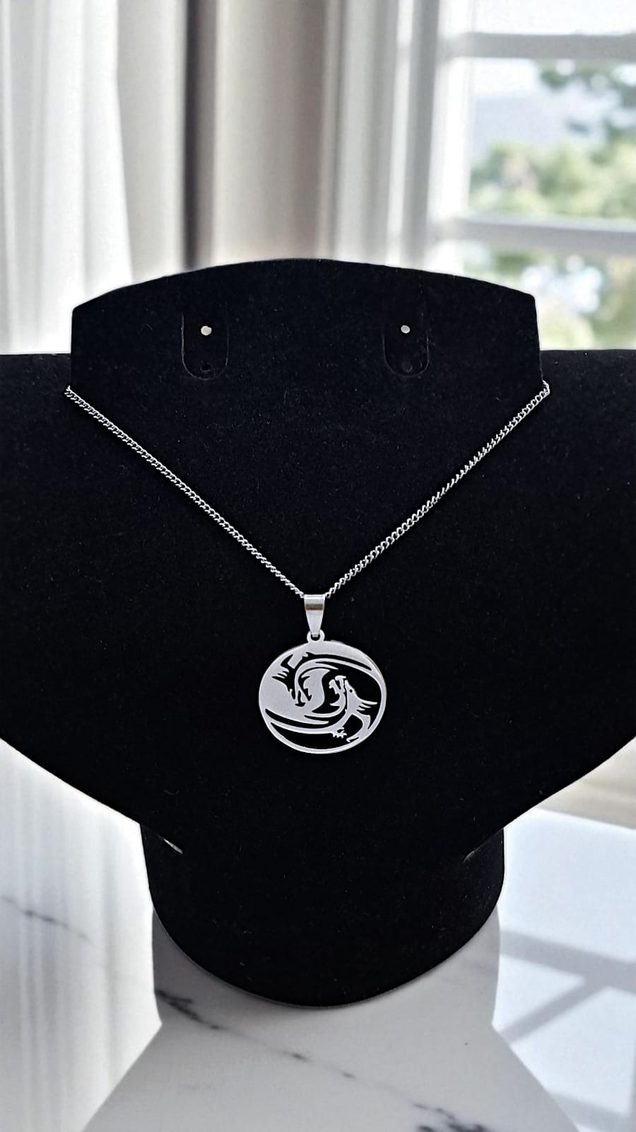 Кулон титан с Драконом арт.tr2119 серебро Кулон титан с Драконом арт.tr2119 серебро