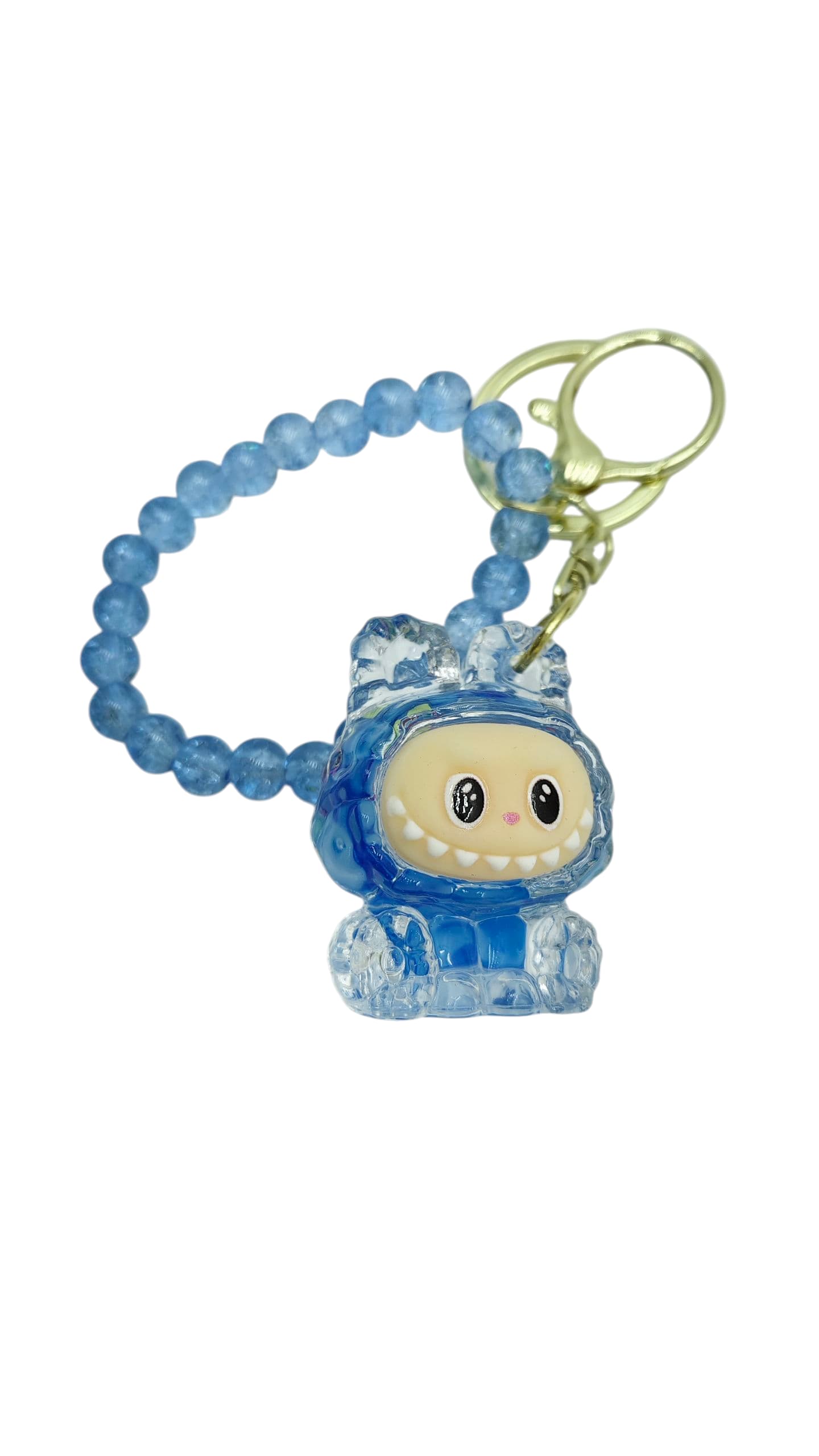 Брелок шейкер Лабубу с бусами 4,5см арт.tr1879 синий Брелок шейкер Лабубу с бусами 4,5см арт.tr1879 синий
