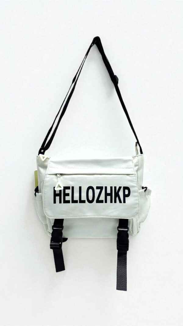 Сумка почтальонка Hellozhkp 28см арт.g-16 белая