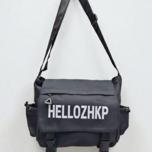 Сумка почтальонка Hellozhkp 28см арт.g-16 черная