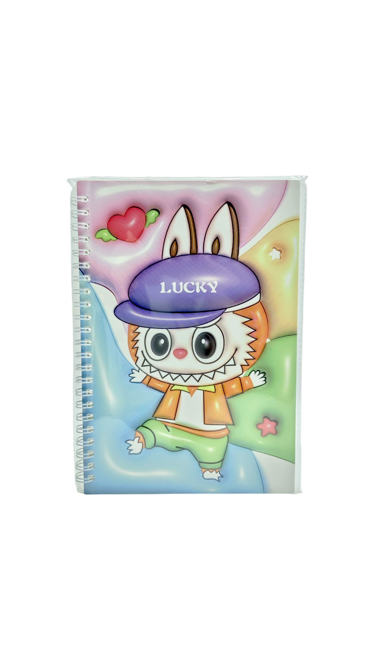 Блокнот на спирали Лабубу арт.a5-8602 в кепке Блокнот на спирали Лабубу арт.a5-8602 в кепке