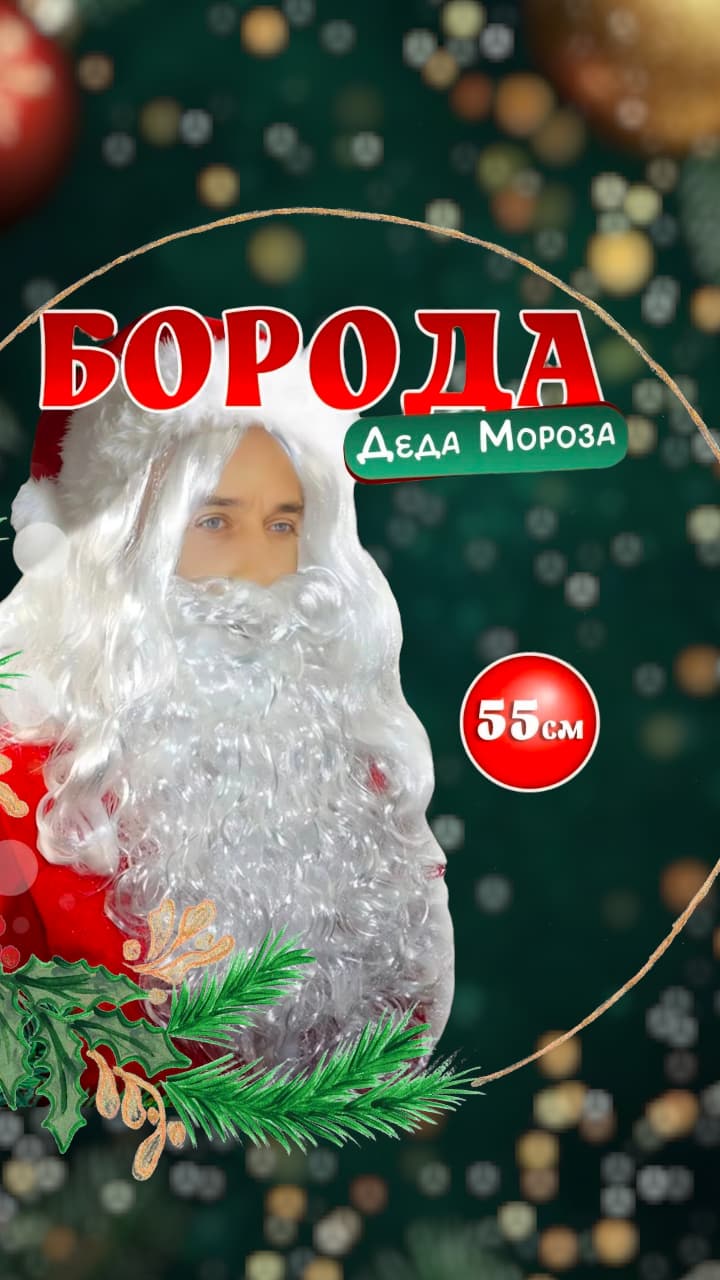 Борода Дед Мороза 1300тг Борода Дед Мороза 1300тг