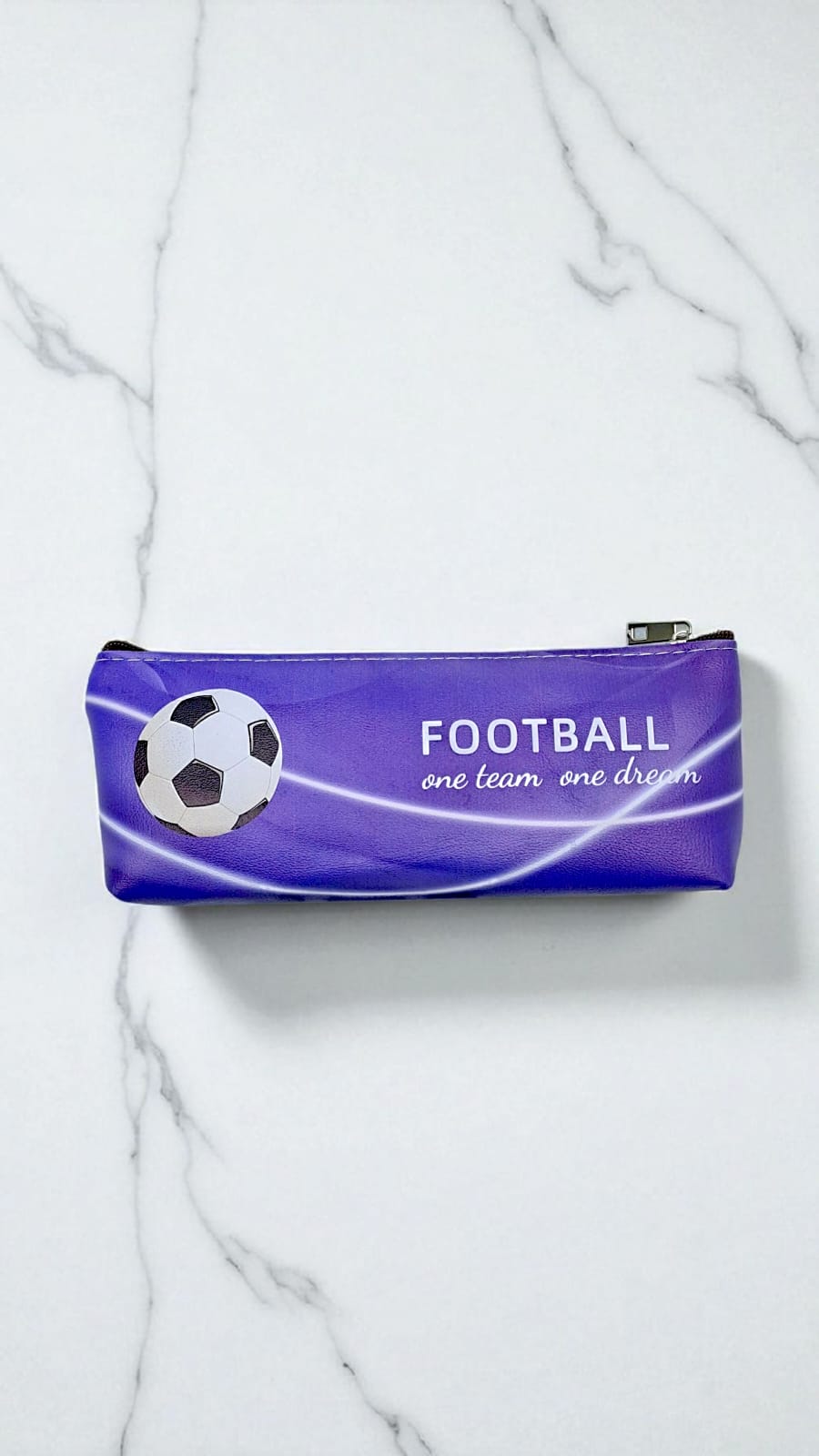 Пенал Football one team one dream арт.tr2290 фиолетовый Пенал Football one team one dream арт.tr2290 фиолетовый