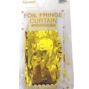 Дождик для фотозоны Foil Fringe Curtain 2м*1м арт.tr1186 золотой