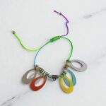 Браслет с пайетками на ногу арт.tr2373 разноцветный