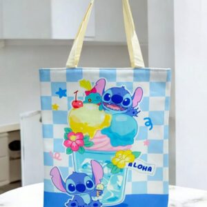 Шопер Стич арт.tr1510 голубой в клетку