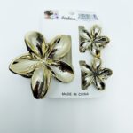 Крабик Гавайский цветок 4-8см бронза уп 3шт 800тг