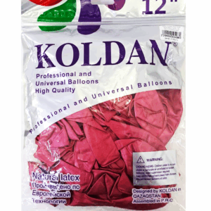 Шары упаковка 50шт Хром однотонные Koldan 12д арт.tr1123 малиновые