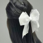 Бантик на заколке арт.3833-3 белый