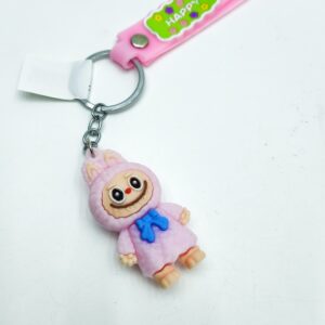 Брелок Лабубу в платье 5,5см арт.tr974 розовый