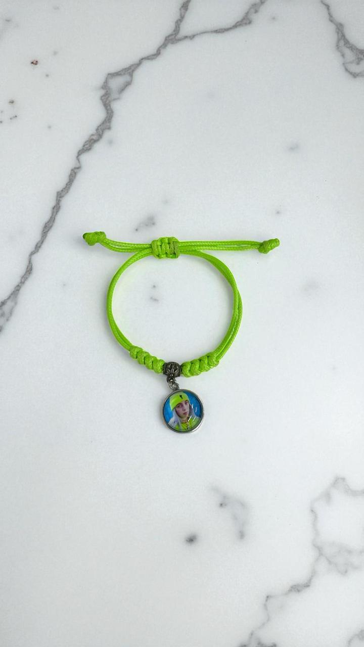 Браслет Билли Айлиш шамбала арт.tr2374 зеленый Браслет Билли Айлиш шамбала арт.tr2374 зеленый