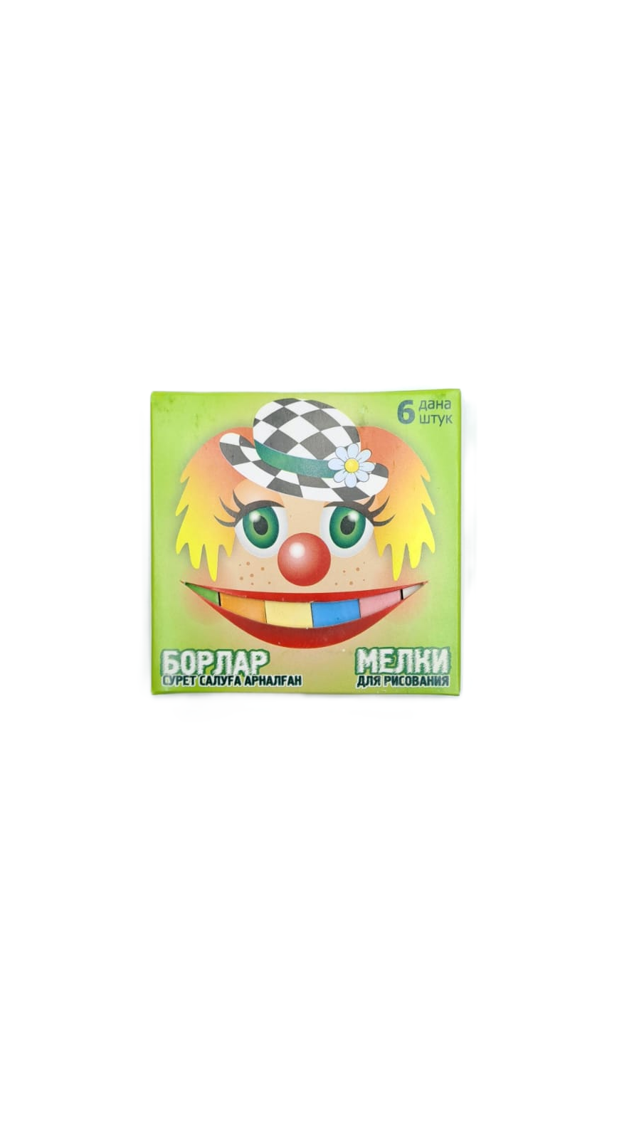 Мелки цветные для рисования уп 6шт арт.004 Мелки цветные для рисования уп 6шт арт.004