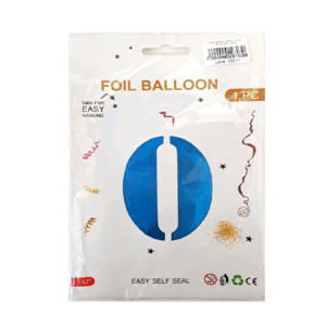 Шар фольга цифра 0 32д арт.tr1302 синяя