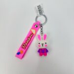 Брелок Зайка 6см арт.B19 розовый