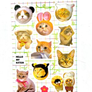 Наклейки Котики на листе А6 арт.tr403