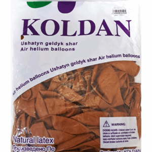 Шары упаковка 100шт однотонные Koldan 12д арт.tr1065 светло-коричневые