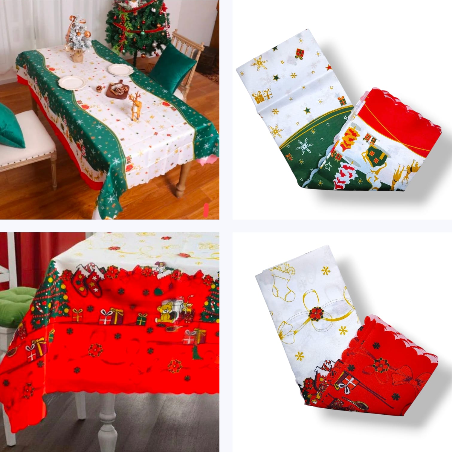 Скатерть новогодняя 150*180см тонкая 2000тг Скатерть новогодняя 150*180см тонкая 2000тг