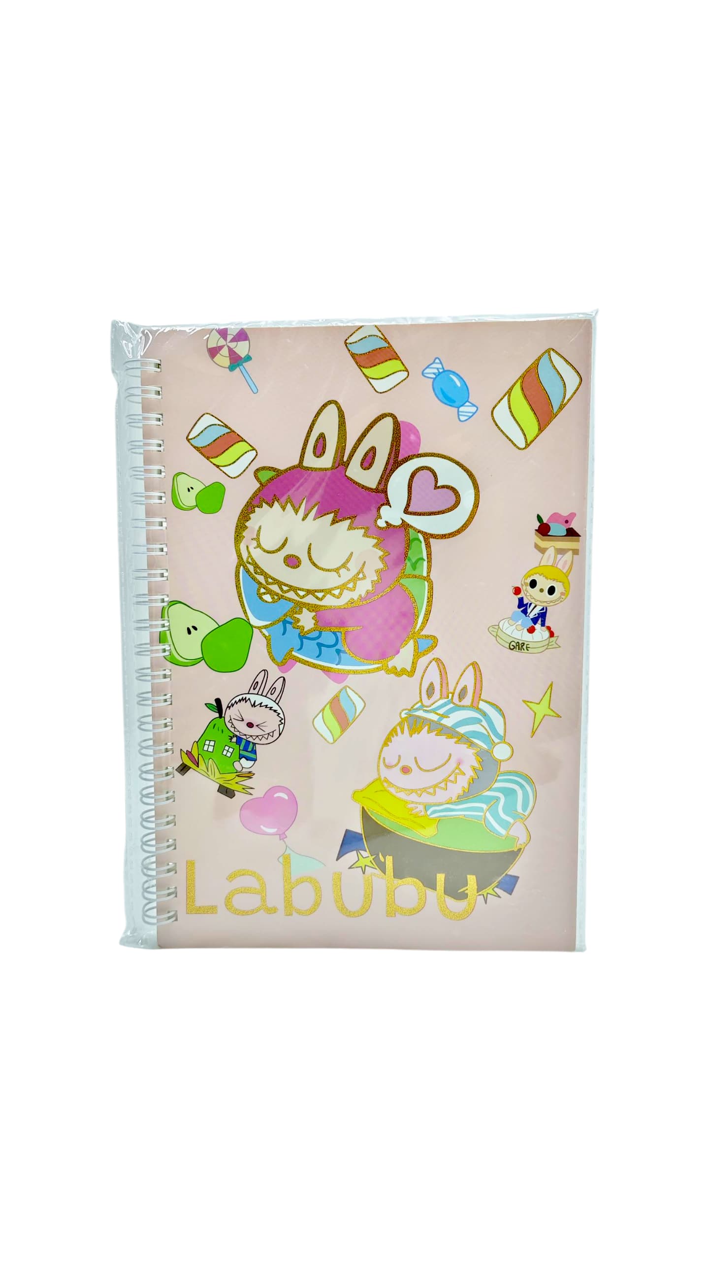 Блокнот на спирали Лабубу арт.a5-5033 розовый Блокнот на спирали Лабубу арт.a5-5033 розовый