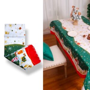 Скатерть новогодняя 150*220см тонкая 2500тг