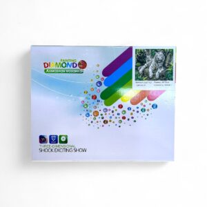 Алмазная мозайка 40*50см арт.gle77727 Белая тигрица с тигрятами