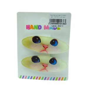 Заколки уточки Котики арт.102125-3 уп 2шт