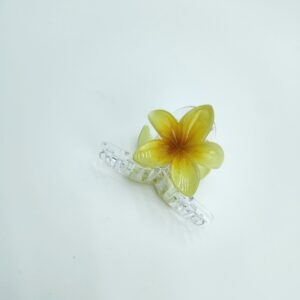 Крабик Гавайский цветок 8*5см арт.kgc16 прозрачный крабик желтый цветок