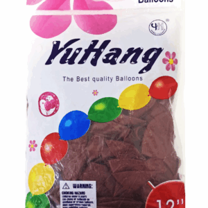 Шары упаковка 100шт однотонные YuHang 12д арт.tr1076 темно-коричневые