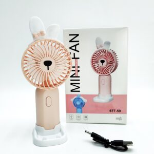 Вентилятор Usb fashion fan арт.tr677-59 розовый зайка