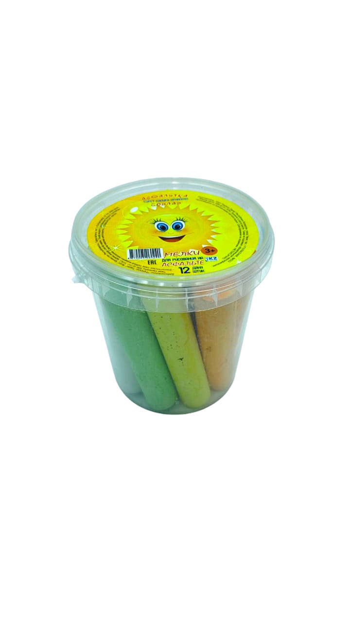 Мелки для рисования на асфальте уп 12шт арт.022 Мелки для рисования на асфальте уп 12шт арт.022