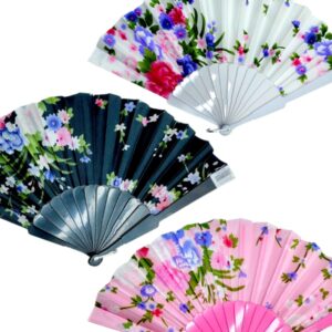 Веер с принтом 22см арт.250510-3 ассорти